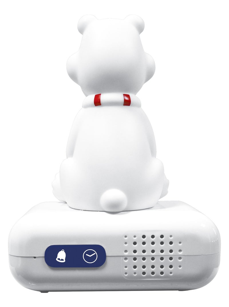 Sveglia con luce notturna Design 3D Orso polare ed effetti sonori Bianco - Kiabi