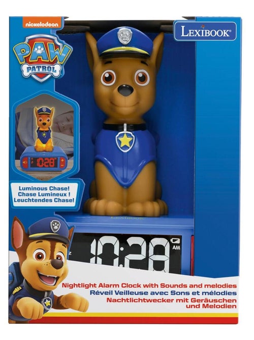 Sveglia con luce notturna Design 3D Paw Patrol Chase ed effetti sonori - Kiabi