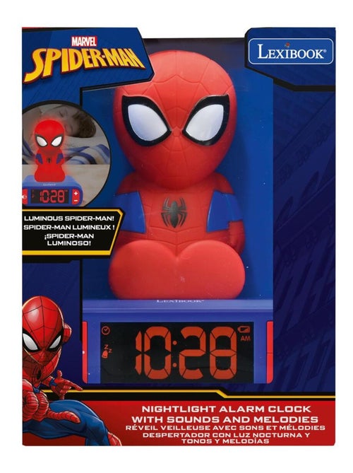 Sveglia con luce notturna design 3D SpiderMan ed effetti sonori - Kiabi