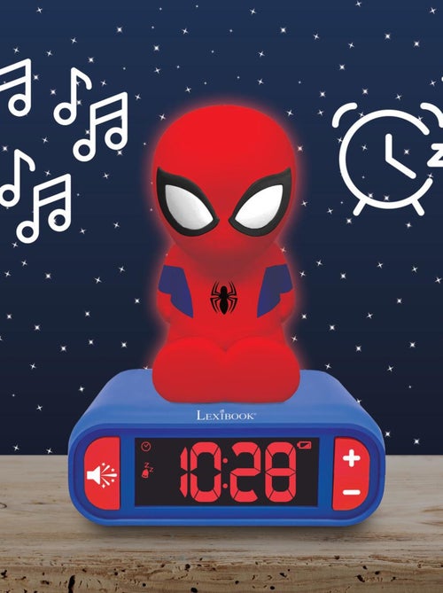 Sveglia con luce notturna design 3D SpiderMan ed effetti sonori - Kiabi