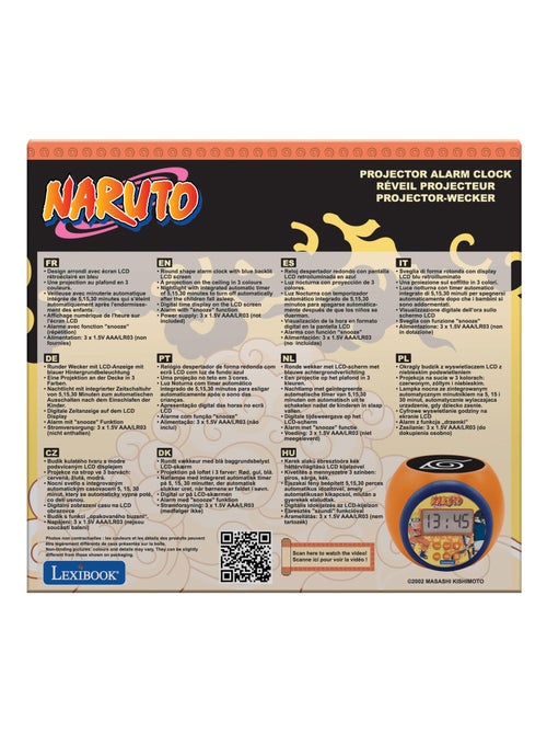 Sveglia con proiettore di Naruto e timer - Kiabi