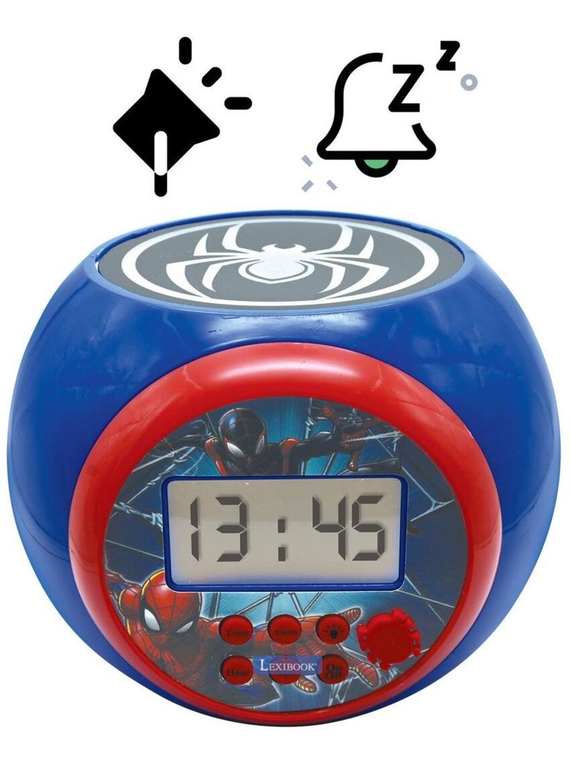 Sveglia con proiettore di Spider Man con timer Blu - Kiabi