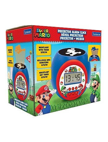Sveglia con proiettore di Super Mario con timer