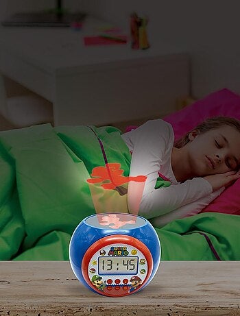 Sveglia con proiettore di Super Mario con timer