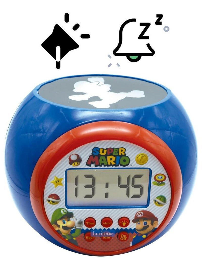 Sveglia con proiettore di Super Mario con timer Blu - Kiabi