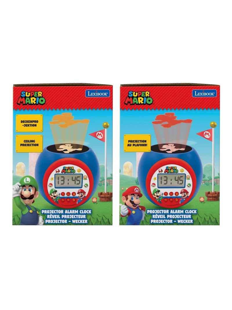 Sveglia con proiettore di Super Mario con timer Blu - Kiabi