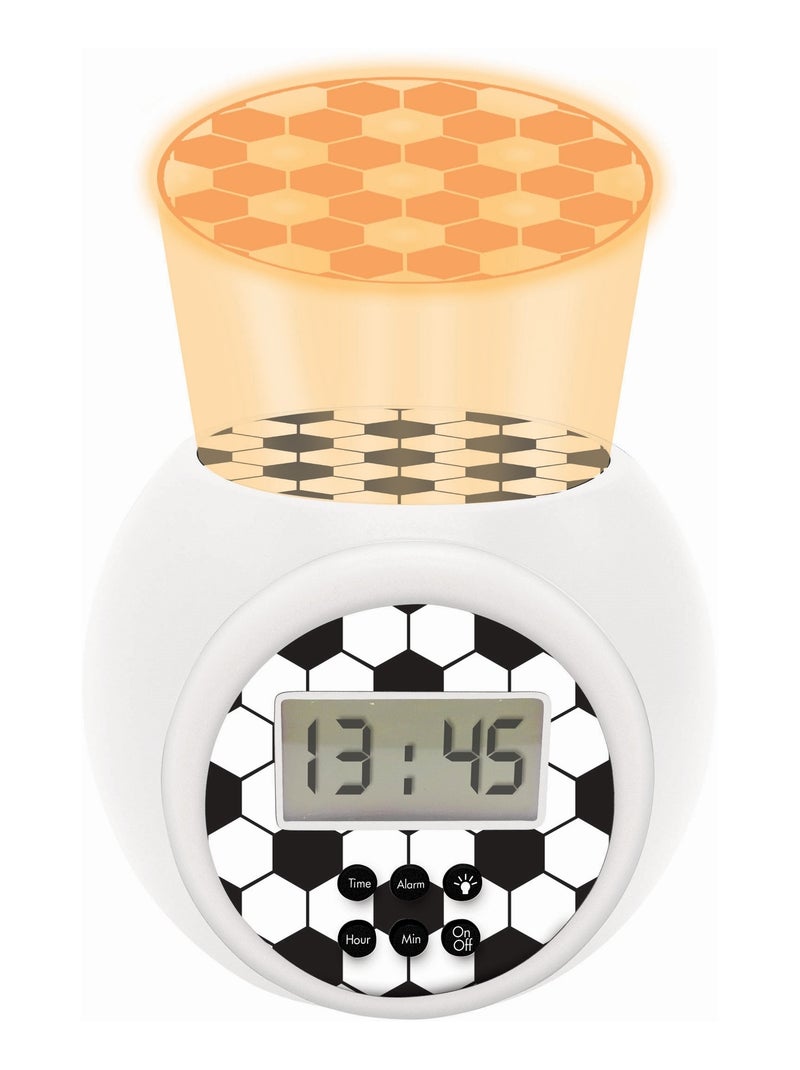 Sveglia con proiettore Edizione calcio con timer Bianco - Kiabi