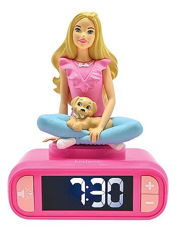 Sveglia digitale con Barbie 3D, luce notturna ed effetti sonori