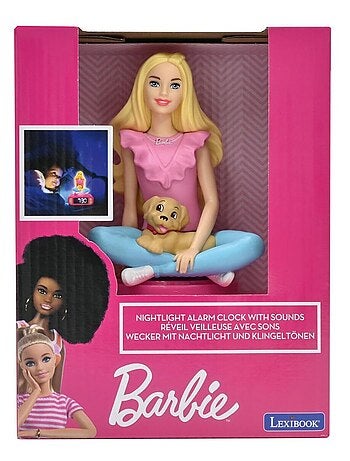 Sveglia digitale con Barbie 3D, luce notturna ed effetti sonori