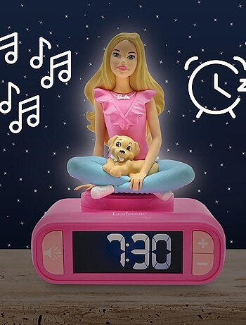 Sveglia digitale con Barbie 3D, luce notturna ed effetti sonori