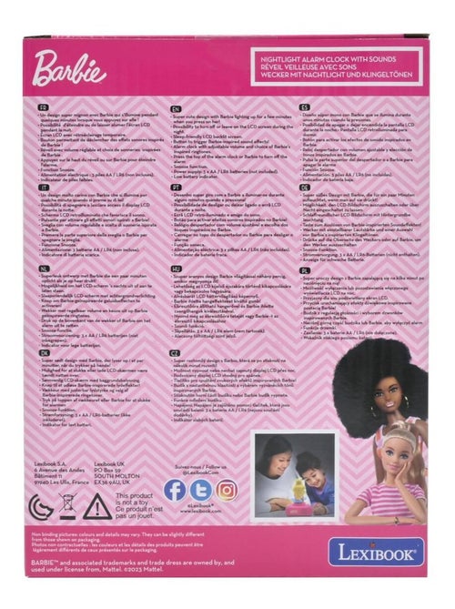 Sveglia digitale con Barbie 3D, luce notturna ed effetti sonori - Kiabi