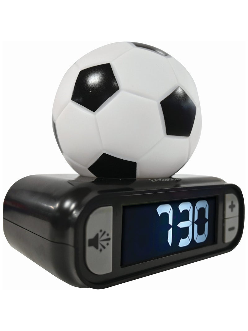 Sveglia digitale con luce notturna 3D e effetti sonori del calcio Bianco - Kiabi