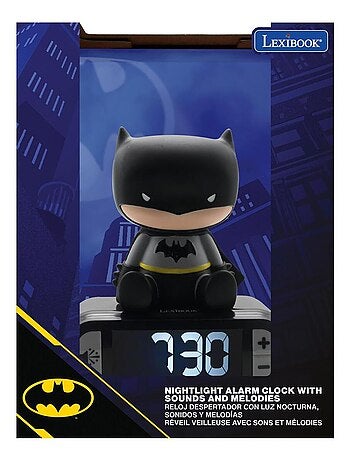 Sveglia digitale con luce notturna 3D ed effetti sonori di Batman