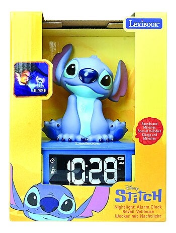 Sveglia digitale con luce notturna 3D Stitch ed effetti sonori