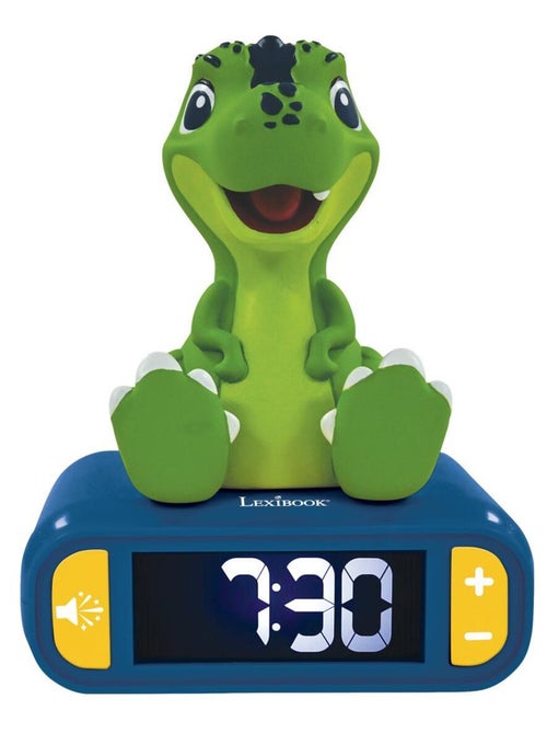 Sveglia digitale con luce notturna dei dinosauri in 3D ed effetti sonori - Kiabi