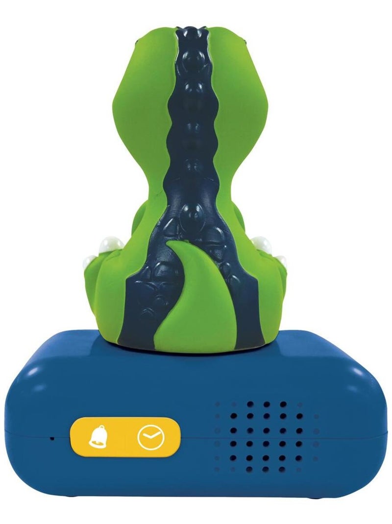 Sveglia digitale con luce notturna dei dinosauri in 3D ed effetti sonori Verde - Kiabi