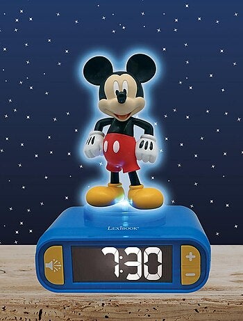 Sveglia digitale con luce notturna di Topolino in 3D ed effetti sonori