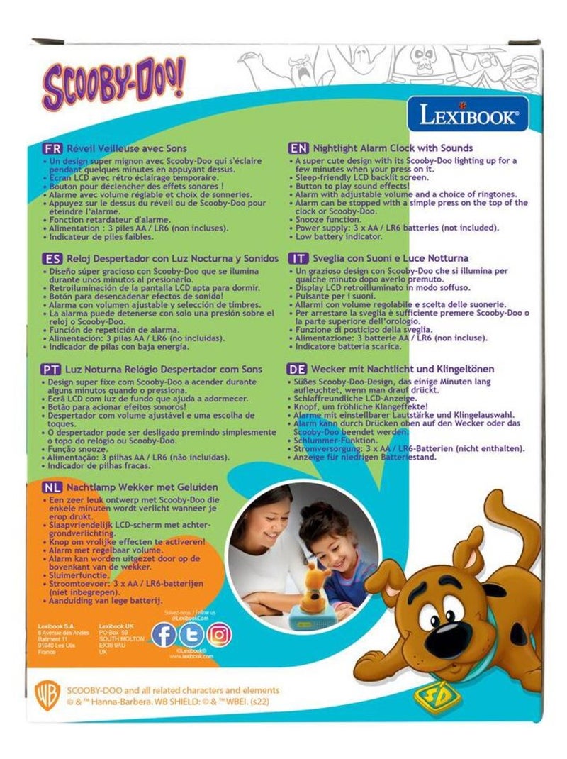 Sveglia digitale con luce notturna Scooby Doo 3D ed effetti sonori Blu - Kiabi