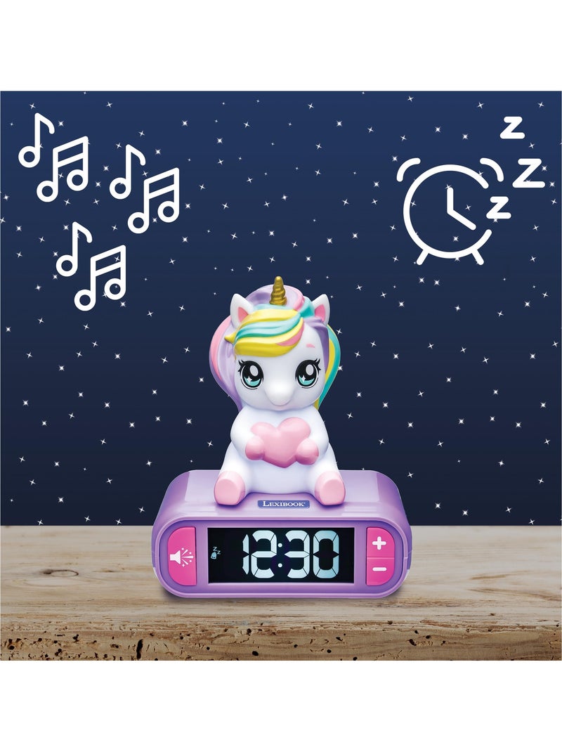Sveglia digitale con unicorno 3d ed effetti sonori Multicolore - Kiabi