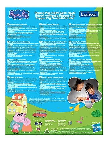 Sveglia Peppa Pig Nighlight con suoni