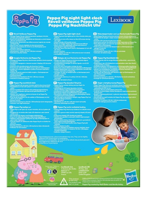 Sveglia Peppa Pig Nighlight con suoni - Kiabi