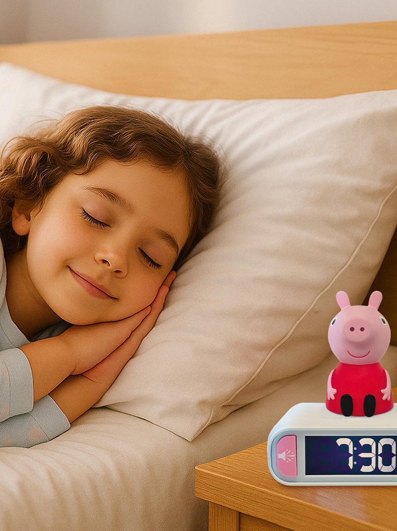 Sveglia Peppa Pig Nighlight con suoni Rosa - Kiabi
