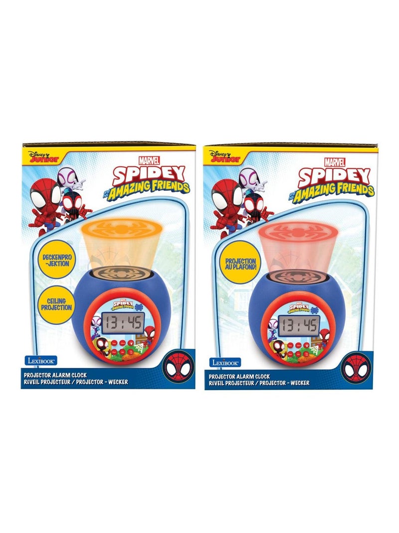 Sveglia proiettore Spidey and his Amazing Friends con luce notturna e timer 3 colori Blu - Kiabi