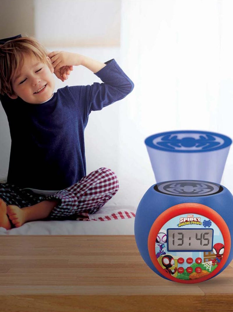 Sveglia proiettore Spidey and his Amazing Friends con luce notturna e timer 3 colori Blu - Kiabi