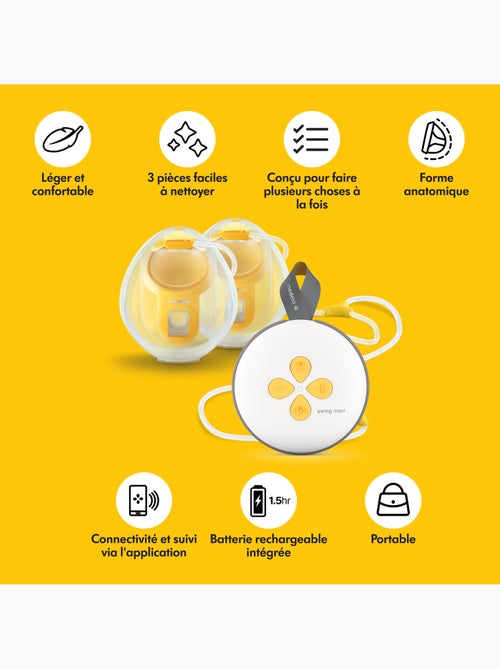 Swing Maxi™ - Tiralatte Elettrico Doppio Hands-free - Compatto, a mani libere, leggero, ultra - Kiabi