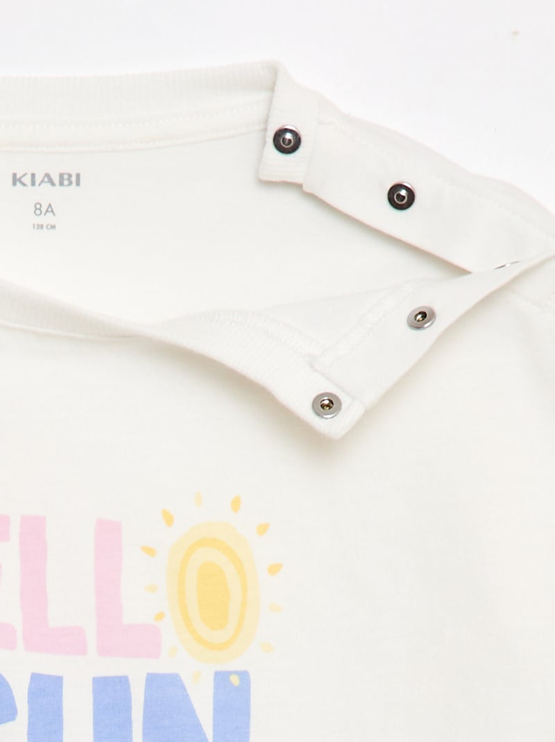T-shirt - Collezione facile da indossare Bianco - Kiabi