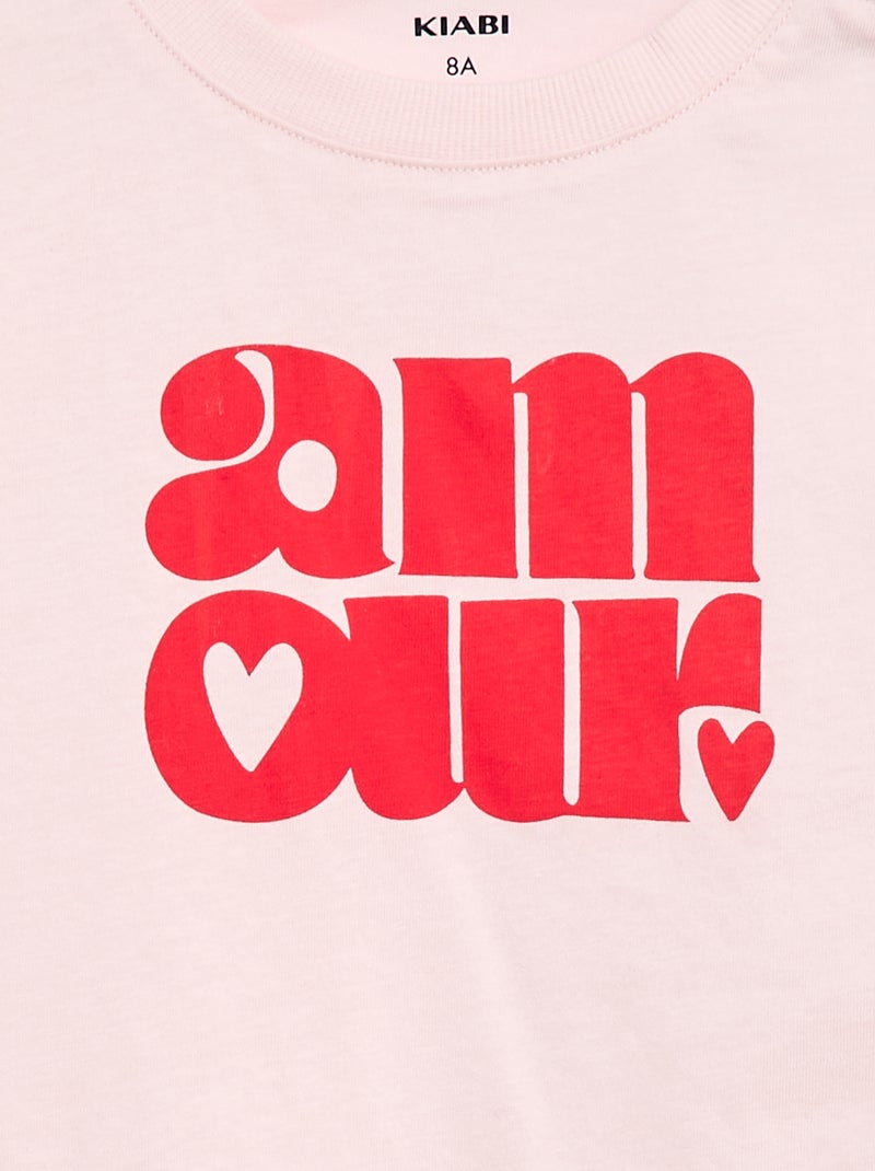 T-shirt - Collezione facile da indossare Rosa - Kiabi