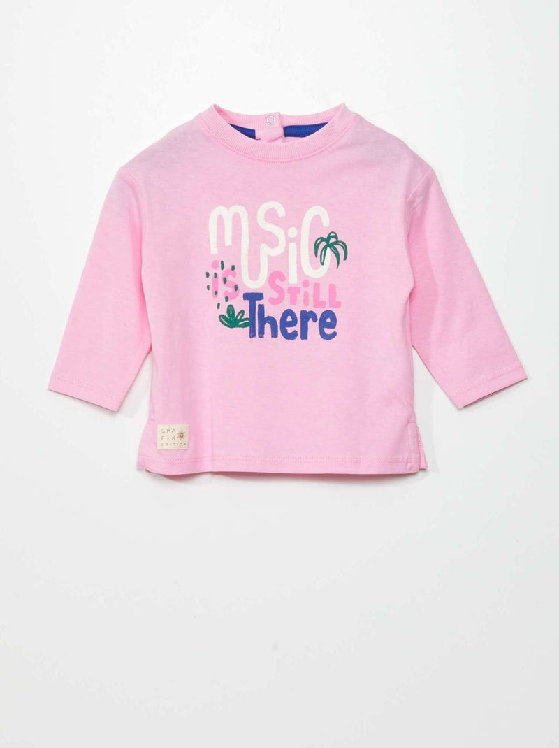 T-shirt - Grafik Edition Rosa - Kiabi