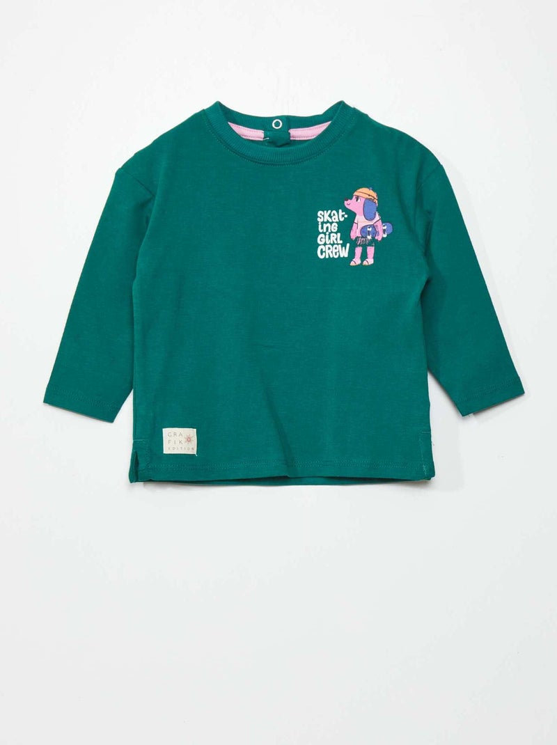 T-shirt - Grafik Edition Verde - Kiabi