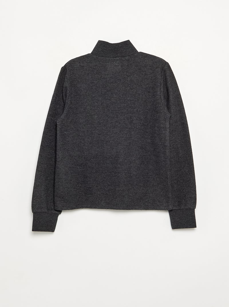 T-shirt a collo alto Grigio scuro/ Antracite - Kiabi