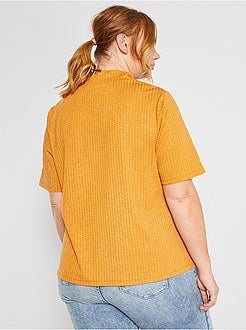 Taglie forti donna - T-shirt a collo alto - Kiabi