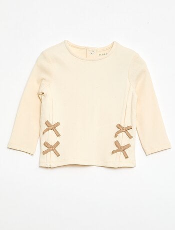 T-shirt a coste con righe