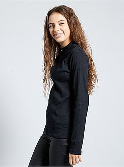 Ragazza 10-18 anni - T-shirt a coste eco-sostenibile - Kiabi