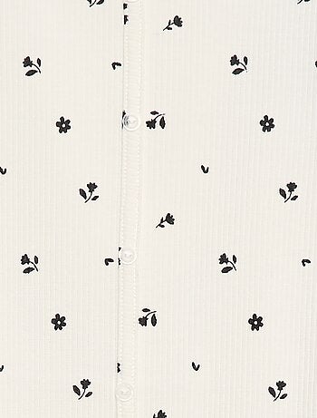 T-shirt a coste floreale