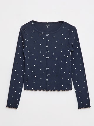 T-shirt a coste floreale