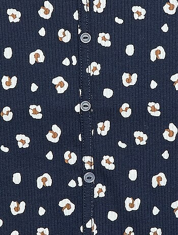 T-shirt a coste floreale