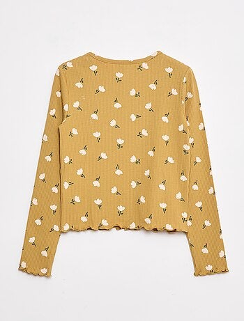 T-shirt a coste floreale