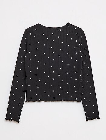 T-shirt a coste floreale