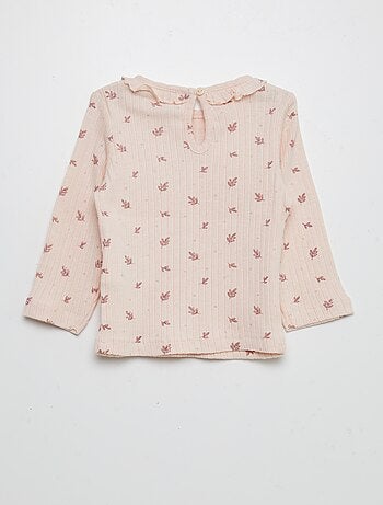 T-shirt a coste stampata