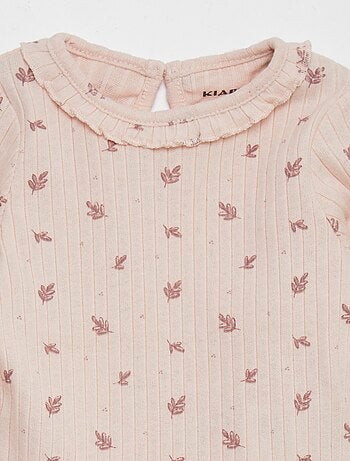 T-shirt a coste stampata