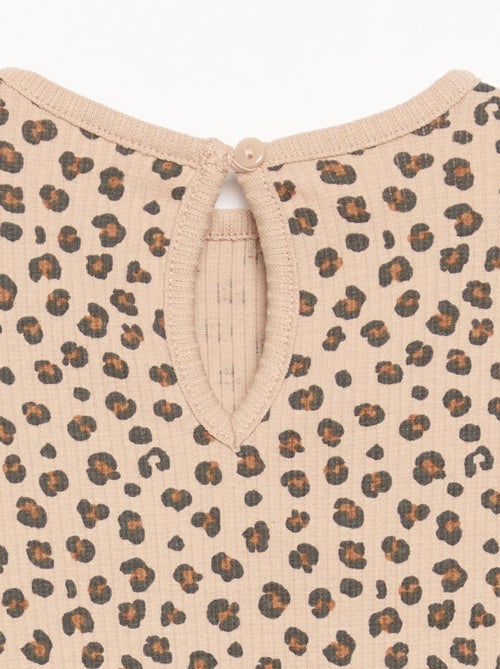 T-shirt a costine a maniche lunghe - Kiabi T-shirt a costine a maniche lunghe - Kiabi