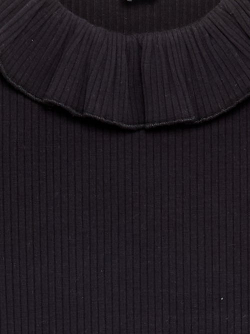 T-shirt a costine con colletto - Kiabi T-shirt a costine con colletto - Kiabi