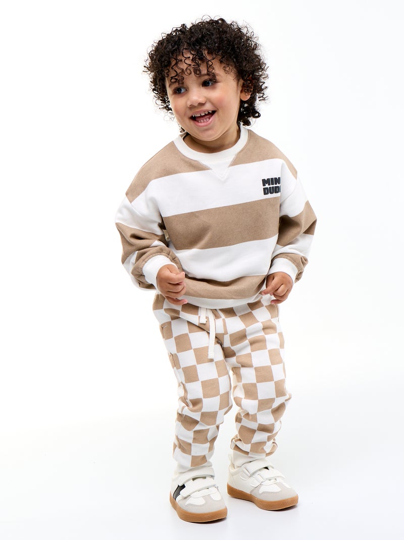 T-shirt a fantasia e a maniche corte Bianco - Kiabi