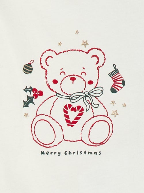 T-shirt a girocollo con stampa 'Natale' - Kiabi