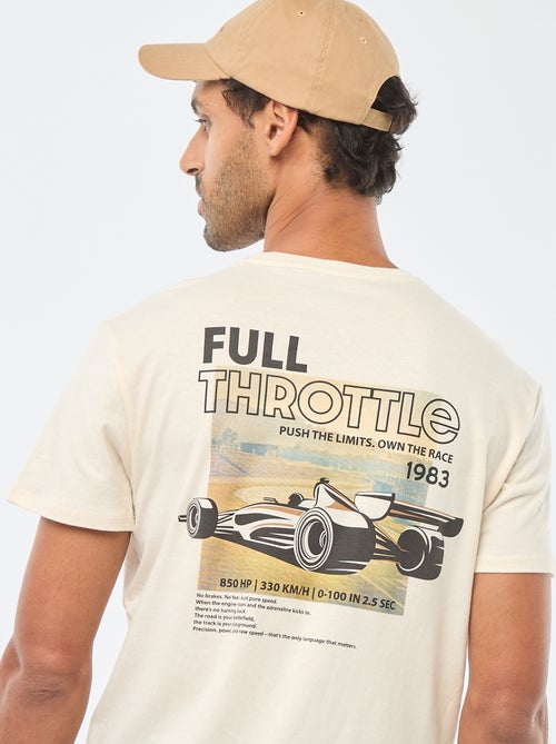 T-shirt a girocollo e maniche corte con stampa - Kiabi