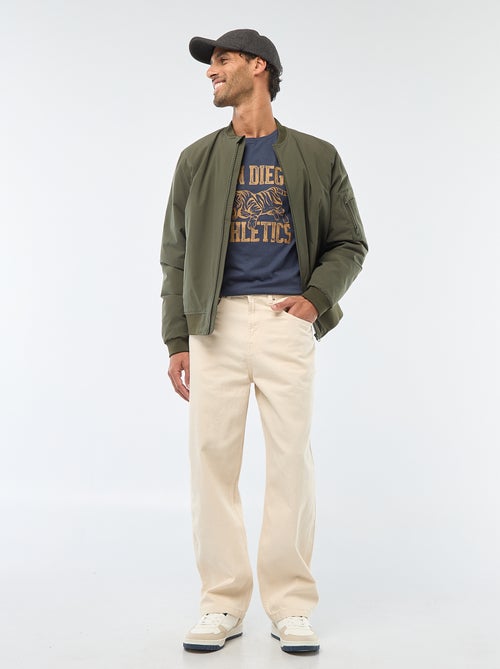 T-shirt a girocollo e maniche corte con stampa - Kiabi